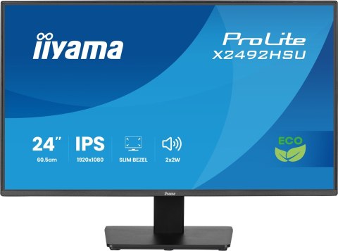 Iiyama ProLite 24-calowy panel IPS Full HD z wąskimi ramkami z każdej strony i klasą energetyczną B