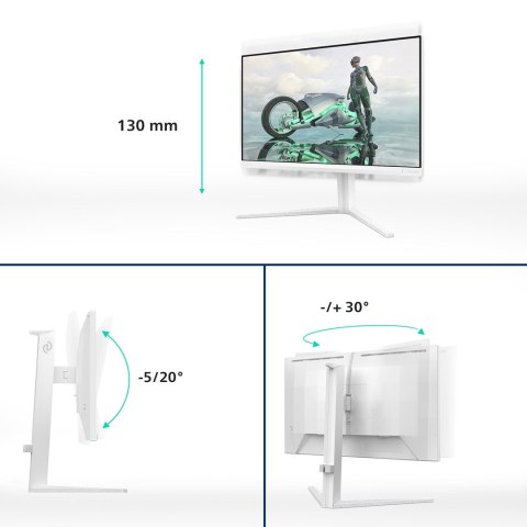 Monitor Philips 60.5cm (23.8") model 24M2N3201A 16:09 2xHDMI+DP IPS biały