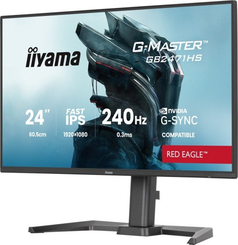 Monitor iiyama G-Master GB2471HS-B1 24" Fast-IPS - Płaski ekran - 24"