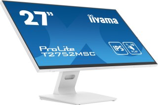 Monitor komputerowy iiyama ProLite T2752MSC-W1, 68,6 cm (27") 1920 x 1080 px Full HD LED Ekran dotykowy Biały