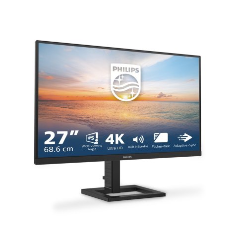 Philips 27E1N1800AE/00 monitor komputerowy 68,6 cm (27") 3840 x 2160 px 4K Ultra HD LED Czarny