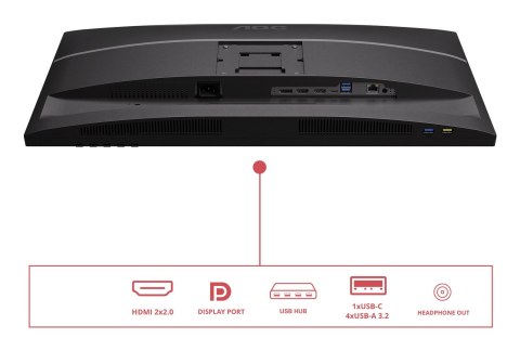AOC E4 U27E4CV monitor komputerowy 68,6 cm (27") 3840 x 2160 px 4K Ultra HD LED Czarny