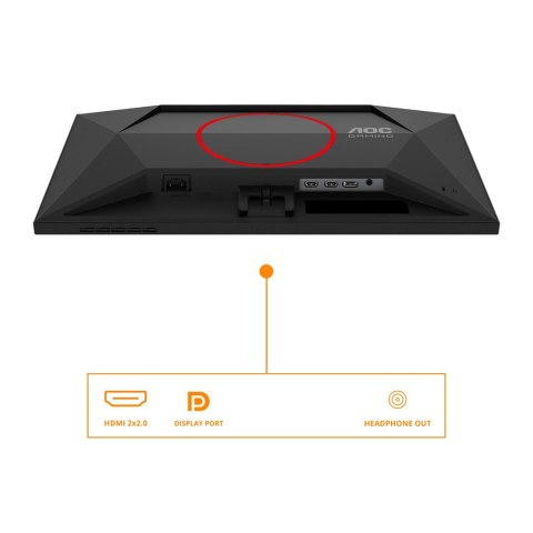 Monitor AOC 62,2cm (24,5") 25G4SRE 16:09 2xHDMI+DP/czerwony