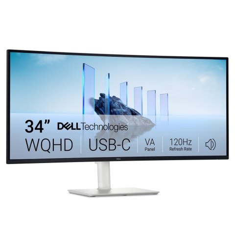Monitor Dell 86,4 cm (34,1") model S3425DW 21:09 2xHDMI+DP+USB-C VA zakrzywiony