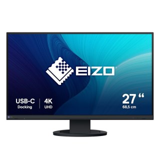 Monitor EIZO FlexScan EV2740S-BK - monitor LCD IPS 27", 4K UHD 3840 x 2160 (16:9), złącza USB-C (czarny)