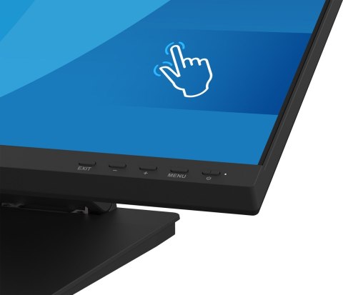 Monitor dotykowy iiyama ProLite 24" IPS z technologią InCell PCAP (10pkt), z powłoką antyrefleksyjną oraz elastyczną podstawą