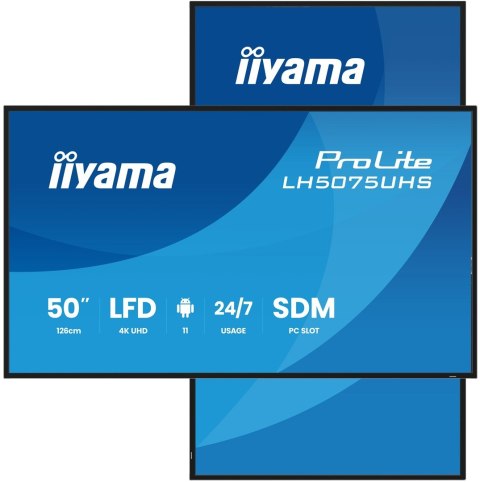 Panel Iiyama 50" 3840x2160 UHD VA Haze 25% 500cd/m2
