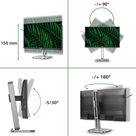 Philips 5000 series 24B2G5301/00, 60.5 cm (23.8"), 1920 x 1080 piksele, Full HD, LCD, 4 ms
