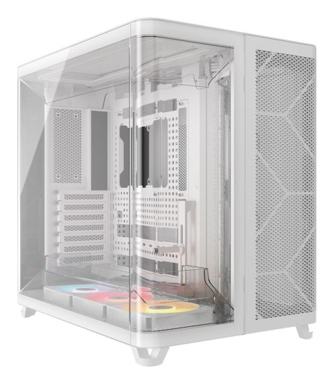 Corsair AIR 5400 RS-R ARGB PC-Case, Midi Tower, Szkło hartowane, RGB - białe, 2x wentylatory 120 mm w zestawie