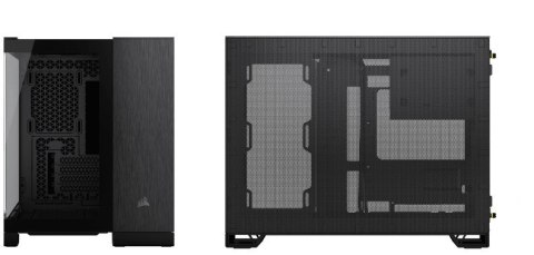 Corsair CC-9011287-WW zabezpieczenia & uchwyty komputerów Midi Tower Aluminium, Czarny