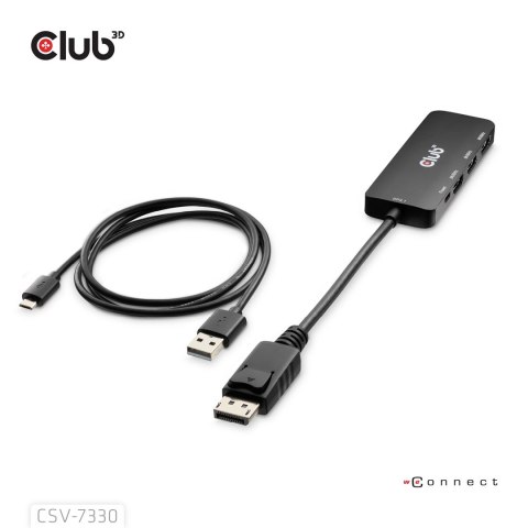 Adapter I/O DP do HDMI potrójny CSV-7330 CLUB3D