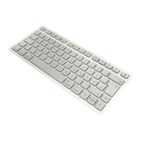 Klawiatura CHERRY TAS KW 7100 MINI BT dla Mac, Bezprzewodowa, DE-Layout, biały