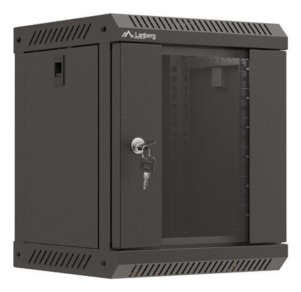 Lanberg WF11-3306-10B stojak 6U Szafa wisząca Czarny