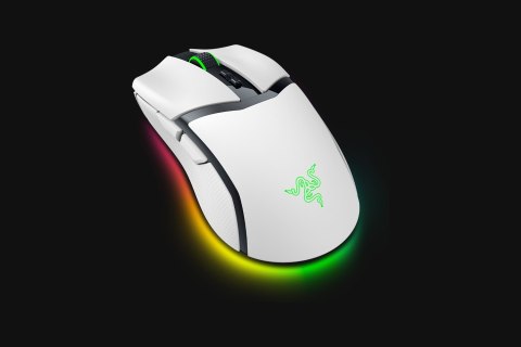 Mysz Razer Cobra Pro, biała, sieć bezprzewodowa/przewodowa, 2,4 GHz, USB-C