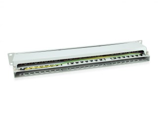 Panel krosowy RJ-45 x 48, STP, możliwość montażu w stojaku, CAT 6, jasnoszary, 1U, 48,3 cm (19") (326349)