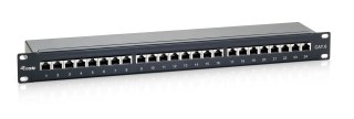 Patchpanel Equip CAT6 24 portów czarny 19" (1HE)