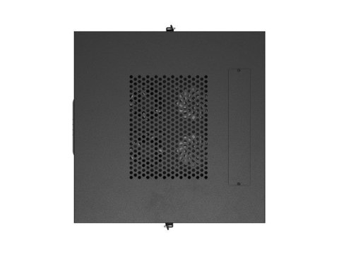 Szafa instalacyjna rack stojąca 19" 37U 600X600 czarna drzwi perforowane LCD LANBERG (flat pack)