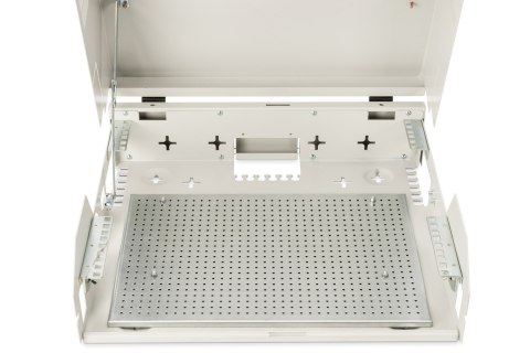 Szafa wisząca NWS 19" Slim Line 3HE rotierbar, 2HE fix, 145x500x475 mm, kolor szary (RAL 7035)