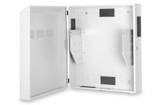 Szafka ścienna 19" NWS 4HE Digitus, Slim 800x640x220 mm, montaż pionowy wewnętrzny, kolor szary (RAL 7035)