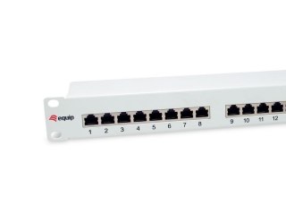 Wyposażenie 19" Patch Panel 24xRJ45 Cat6 FTP 1U 250MHz RAL7035