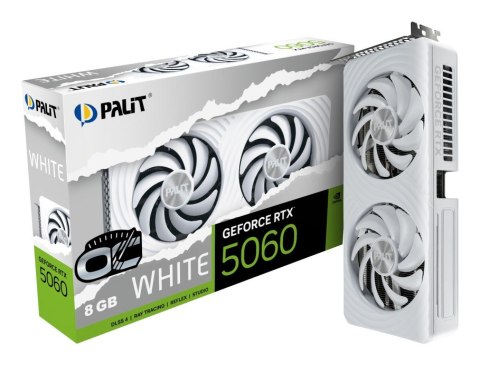 Karta Graficzna Palit RTX5060 WHITE OC 8GB GDDR7 NE75060U19P1-GB2063M sprzedaż detaliczna