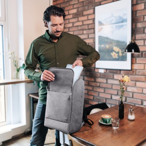 Plecak ECO na laptopa MOTION 13-15.6 cala LIGHT GREY