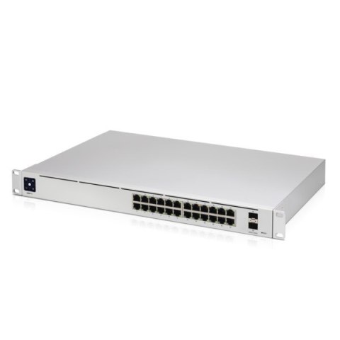 Ubiquiti UniFi USW-PRO-24 łącza sieciowe Zarządzany L2/L3 Gigabit Ethernet (10/100/1000) Srebrny