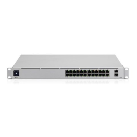 Ubiquiti UniFi USW-PRO-24 łącza sieciowe Zarządzany L2/L3 Gigabit Ethernet (10/100/1000) Srebrny