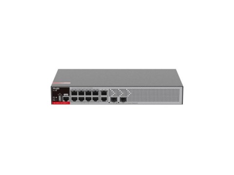 Zarządzalny Switch Ruijie L2+ 10 portów 1Gbit + 2 porty SFP 2.5Gbit 10 portów PoE+ (125W max) 1 wentylator, 1 wbudowany zasilacz