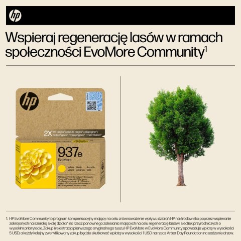HP 937E EVOMORE YELLOW/EN/DE/PL/CZ INK CARTRIDGE