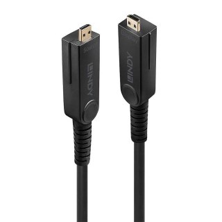 LINDY Kabel światłowodowy Micro-HDMI hybrydowy 18G 10m