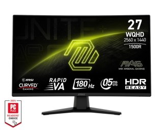MSI MAG 274CQF Zakrzywiony gamingowy monitor TFT 27" WQHD VA 180Hz 0.5ms
