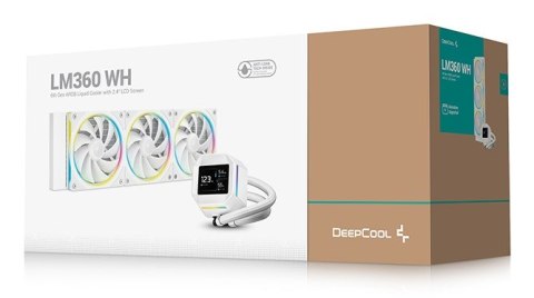 K Chłodnica Wasserkühlung Deepcool LM360 Biała