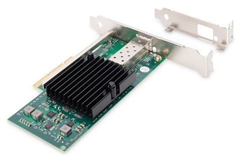 Pojedynczy port światłowodowy (SFP+) 10 Gb/s na karcie PCI Express, chipset: Intel JL82599EN