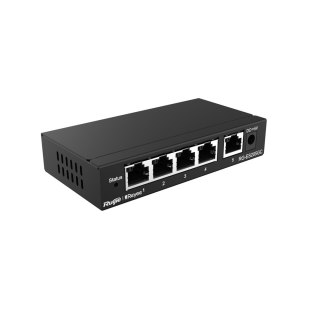 Ruijie Networks RG-ES205GC łącza sieciowe Zarządzany L2 Gigabit Ethernet (10/100/1000) Czarny