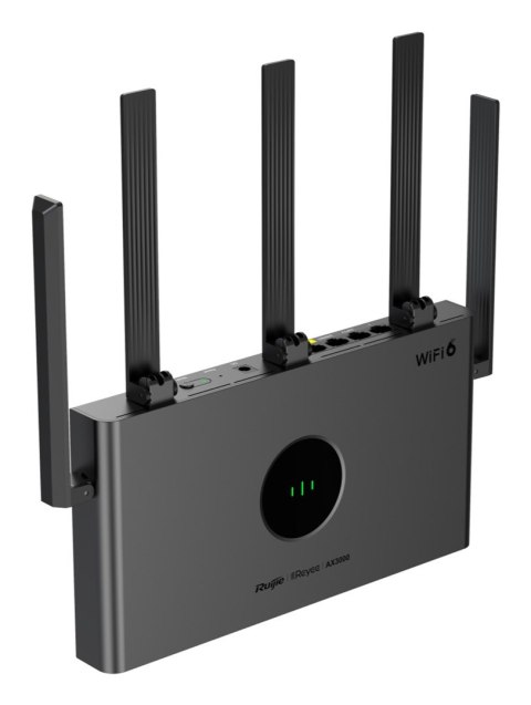 Ruijie Networks RG-EW3000GX PRO router bezprzewodowy Gigabit Ethernet Dual-band (2.4 GHz/5 GHz) Czarny