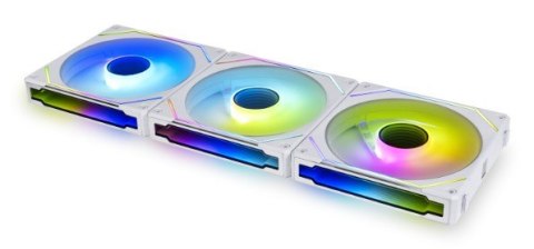 Wentylator Lian Li UNI FAN SL-INF 120 ARGB z odwróconymi łopatkami, 3-pak z kontrolerem - 120mm, biały