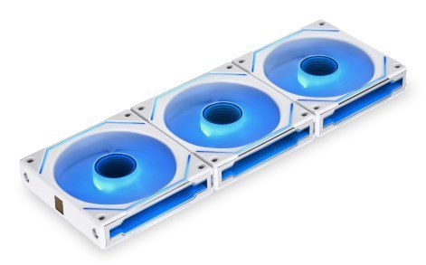 Wentylator Lian Li UNI FAN SL-INF 120 ARGB z odwróconymi łopatkami, 3-pak z kontrolerem - 120mm, biały
