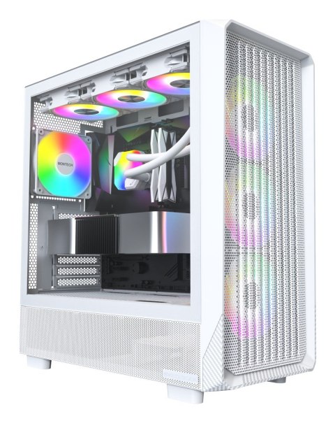 CASE MIDITOWER MATX W/O PSU/X5 (W) MONTECH