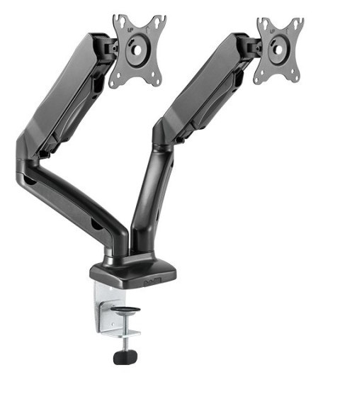 ICY BOX IB-MS304-T, Podstawka pod monitor z podstawą montowaną na biurku, na dwa ekrany, rozmiar do 27'' | Raidsonic