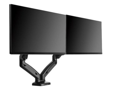 ICY BOX IB-MS304-T, Podstawka pod monitor z podstawą montowaną na biurku, na dwa ekrany, rozmiar do 27'' | Raidsonic