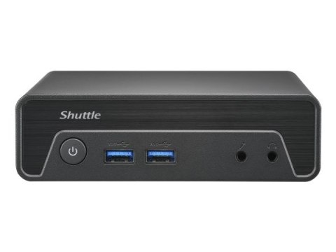 Shuttle Nano PC NE10N, Intel N 100, 1x HDMI, 1x DP, 6x USB, 1x LAN, bez wentylatora, ciągła praca 24/7, w tym VESA, komputer PC 