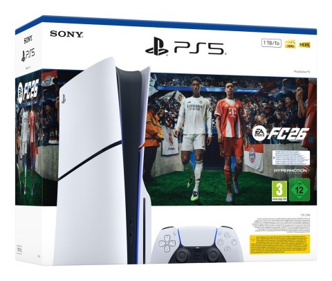 Sony PlayStation 5 + EA Sports FC 26 Bundle 1 TB Wi-Fi Czarny, Biały