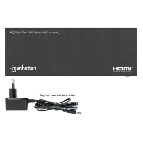 MANHATTAN 4K60Hz 8-portowy rozdzielacz HDMI ze skalowaniem w dół