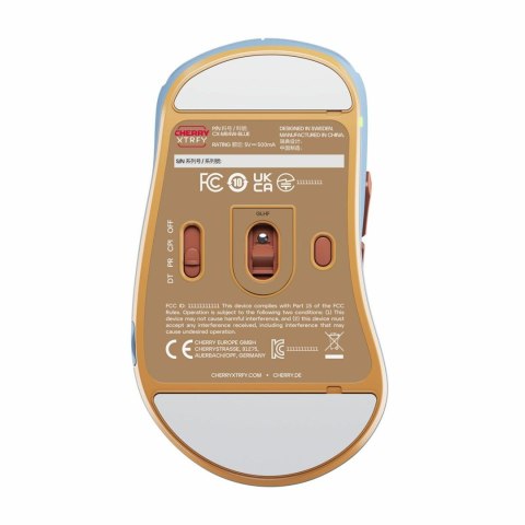 Mysz bezprzewodowa HERRY XTRFY M64, niebieska