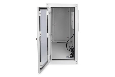 Obudowa komp. drzwi szkl., wentylator, kółka RAL70