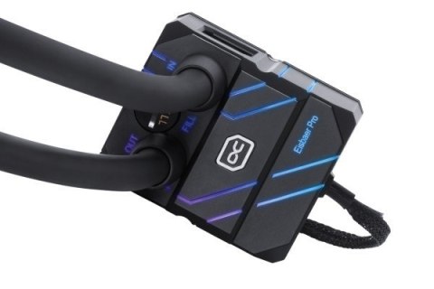 Alphacool Pro Aurora 420 CPU AIO Procesor Zestaw do chłodzenia płynami 14 cm Czarny, Biały