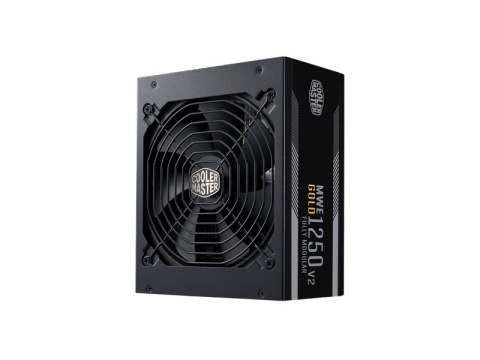 Chłodnica Master MWE Gold 1250 V2 ATX 3.1, 1250 W, 100 - 240 V, 50/60 Hz, 15 - 7 A, Aktywna, 120 W