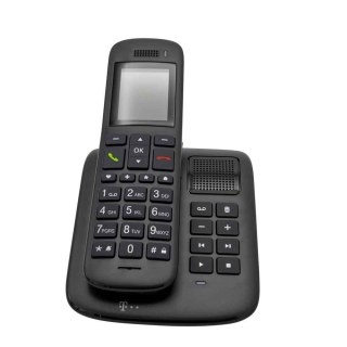 Deutsche Telekom Sinus A 32 - Telefon bezprzewodowy - Automatyczna sekretarka - DECT/GAP/CAT-iq - Heban