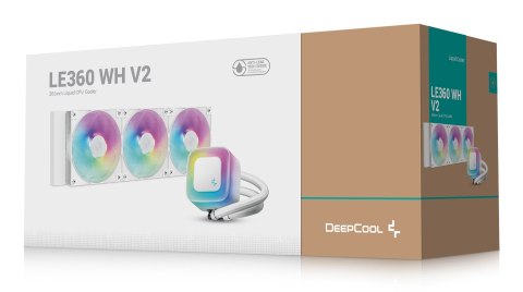 DeepCool LE360 WH V2 Procesor Chłodnica cieczy all-in-one 12 cm Biały 1 szt.
